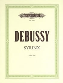 Debussy: Syrinx for Flute published by Peters