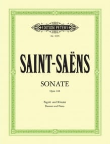 Saint-Saens: Sonata Opus 168 for Bassoon published by Peters