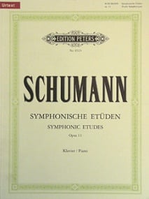 Schumann: Etudes Symphoniques Opus 13 for Piano published by Peters