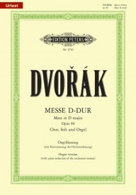 Dvorak: Mass In D Op.86 published by Peters - Vocal Score