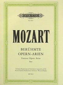 Mozart: Famous Opera Arias for Bass published by Peters