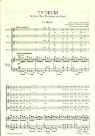 Bruckner: Te Deum published by Peters - Vocal Score