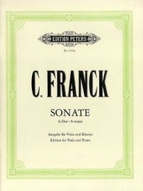 Franck: Sonata in A for Viola published by Peters