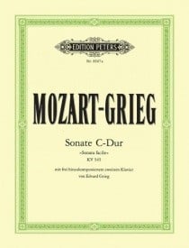 Mozart: Sonata in C K545 for Piano Duet published by Peters