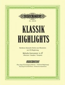 Klassik-Highlights for Bb Instruments published by Peters (Book & CD)