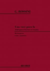 Rossini: Una Voce poco fa for Mezzo published by Ricordi