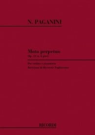 Paganini: Moto Perpetuo Opus 11 for Violin published by Ricordi