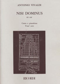 Vivaldi: Nisi Dominus published by Ricordi - Vocal Score