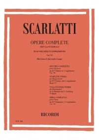 Scarlatti: Piano Sonatas Volume 6: L251-L300 (Opere complete) published by Ricordi