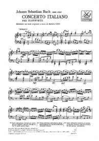 Bach: Italian Concerto (BWV 971) for Piano published by Ricordi