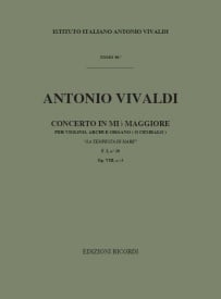 Vivaldi: Concerto FI/26 (RV253, Op.8/5) in Eb published by Ricordi - Score