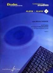 Damase: 50 Etudes Faciles Et Progressives Volume 1 for Flute published by Billaudot