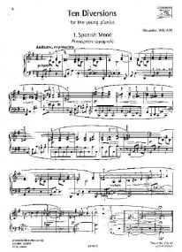 Tansman: Ten Diversions for Easy Piano published by Eschig