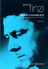Finzi: Intimations of Immortality Opus 20 published by Boosey & Hawkes - Vocal Score