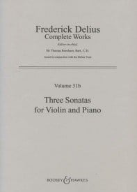Delius: Three Sonatas for Violin published by Boosey & Hawkes