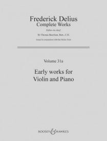 Delius: Early Works for Violin published by Boosey & Hawkes