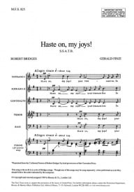 Finzi: Haste on, my joys! SSATB published by Boosey & Hawkes