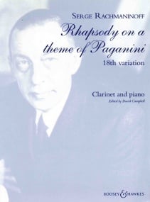 Rachmaninov: Rhapsody on a Theme of Paganini 18th Variation for Clarinet published by Boosey & Hawkes
