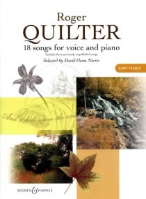 Quilter: 18 Songs for Low Voice published by Boosey & Hawkes