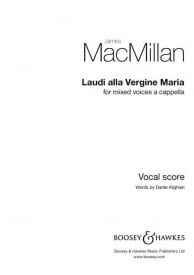 MacMillan: Laudi alla Vergine Maria SSAATTBB published by Boosey & Hawkes