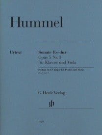 Hummel: Sonata in Eb Major Opus 5 No 3 for Viola published by Henle