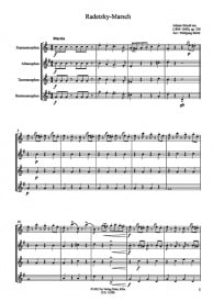 Strauss: Radetzky March Arranged for Saxophone Quartet published by Dohr Koln
