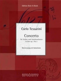 Tessarini: Violin Concerto in G Opus 1/3 published by Bote & Bock