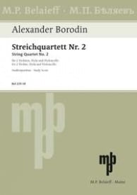 Borodin: String Quartet No 2 in D (Study Score) published by Belaieff