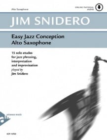 Snidero: Easy Jazz Conception - Alto Saxophone published by Advance (Book/Online Audio)