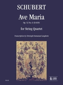Schubert: Ave Maria for String Quartet published by UT Orpheus Edizioni