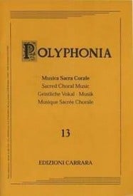 Polyphonia Volume 13 - Lasso : Missa Jager SATB published by Carrara