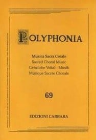 Polyphonia Volume 69 - Sacred Choral Music SATB published by Carrara