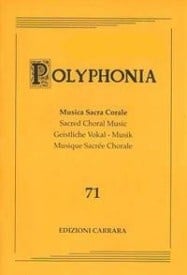 Polyphonia Volume 71 - Bellazzi : Missa Sine Nomine SATB published by Carrara[1]