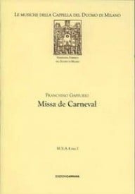 Gaffurio: Missa de Carneval published by Carrara - Vocal Score