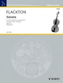 Flackton: Sonata in C Opus 2 No 4 for Viola published by Schott
