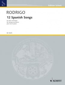 Rodrigo: Twelve Spanish Songs published by Schott