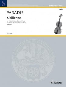 Paradis: Sicilienne for Cello or Violin published by Schott