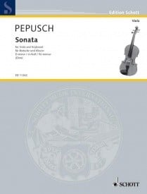 Pepusch: Sonata in D minor for Viola published by Schott