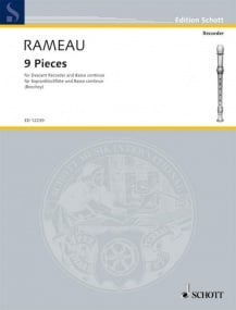Rameau: 9 Pieces for Recorder published by Schott