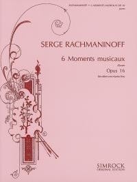 Rachmaninov: 6 Moments Musicaux Opus 16 for Piano published by Simrock