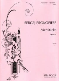 Prokofiev: Four Pieces Opus 4 for Piano published by Simrock