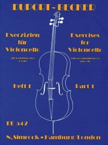Duport: 21 Exercises for Cello Part 1 published by Simrock