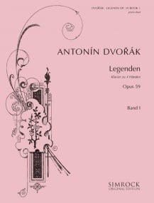 Dvorak: Legends Opus 59 Book 1 for Piano Duet published by Simrock
