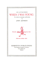 Jeffreys: When I Was Young - Six Little Songs published by Roberton