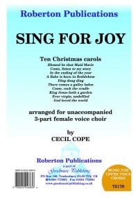 Cope: Sing For Joy SSA published by Roberton