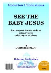 Bertalot: See The Baby Jesus 2pt published by Roberton