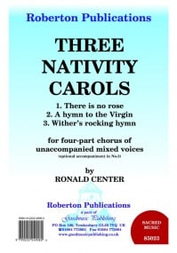 Center: Three Nativity Carols SATB published by Goodmusic