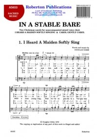 Gibbs: In A Stable Bare SATB published by Roberton