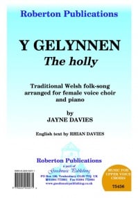 Davies: Y Gelynnen (The Holly) SSA published by Roberton