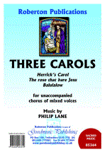 Lane: Three Carols SATB published by Goodmusic